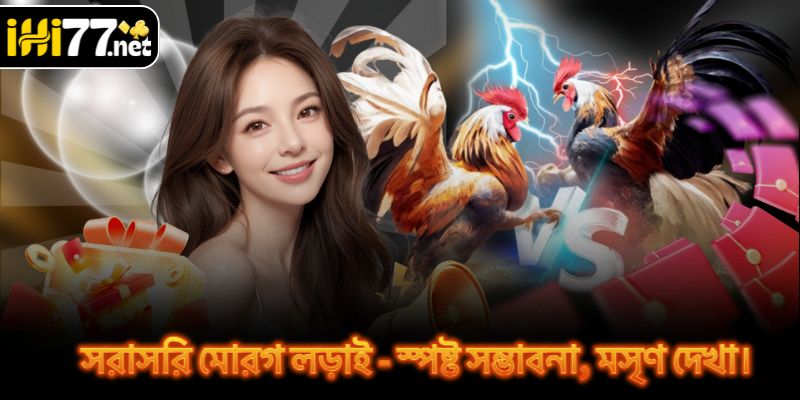 সরাসরি মোরগ লড়াই - স্পষ্ট সম্ভাবনা, মসৃণ দেখা।
