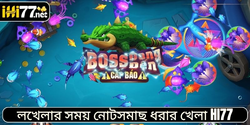 লখেলার সময় নোটসমাছ ধরার খেলা HI77
